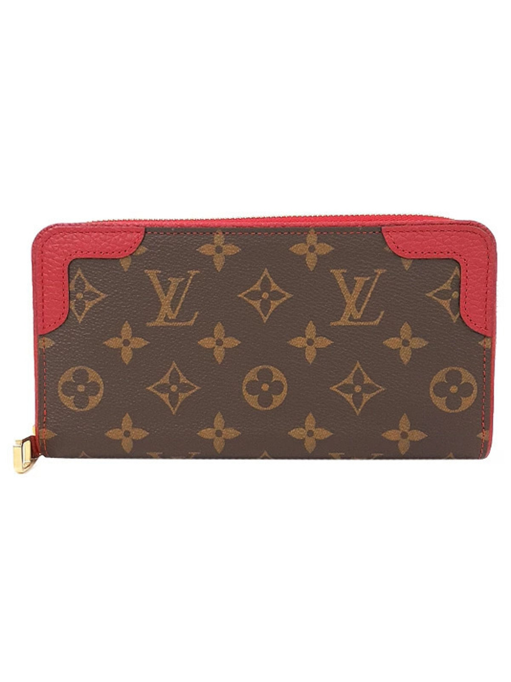 Louis Vuitton Monogram Zippy Wallet Retiro Round Zipper Long